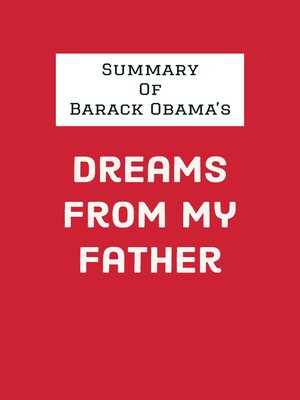 cover image of Summary of Barack Obama's Dreams from My Father